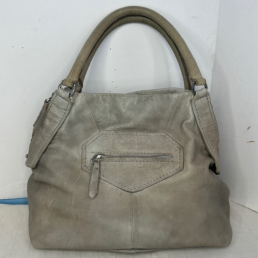 LIEBESKIND BERLIN KUMBA light grey Goat Skin Studded Bag